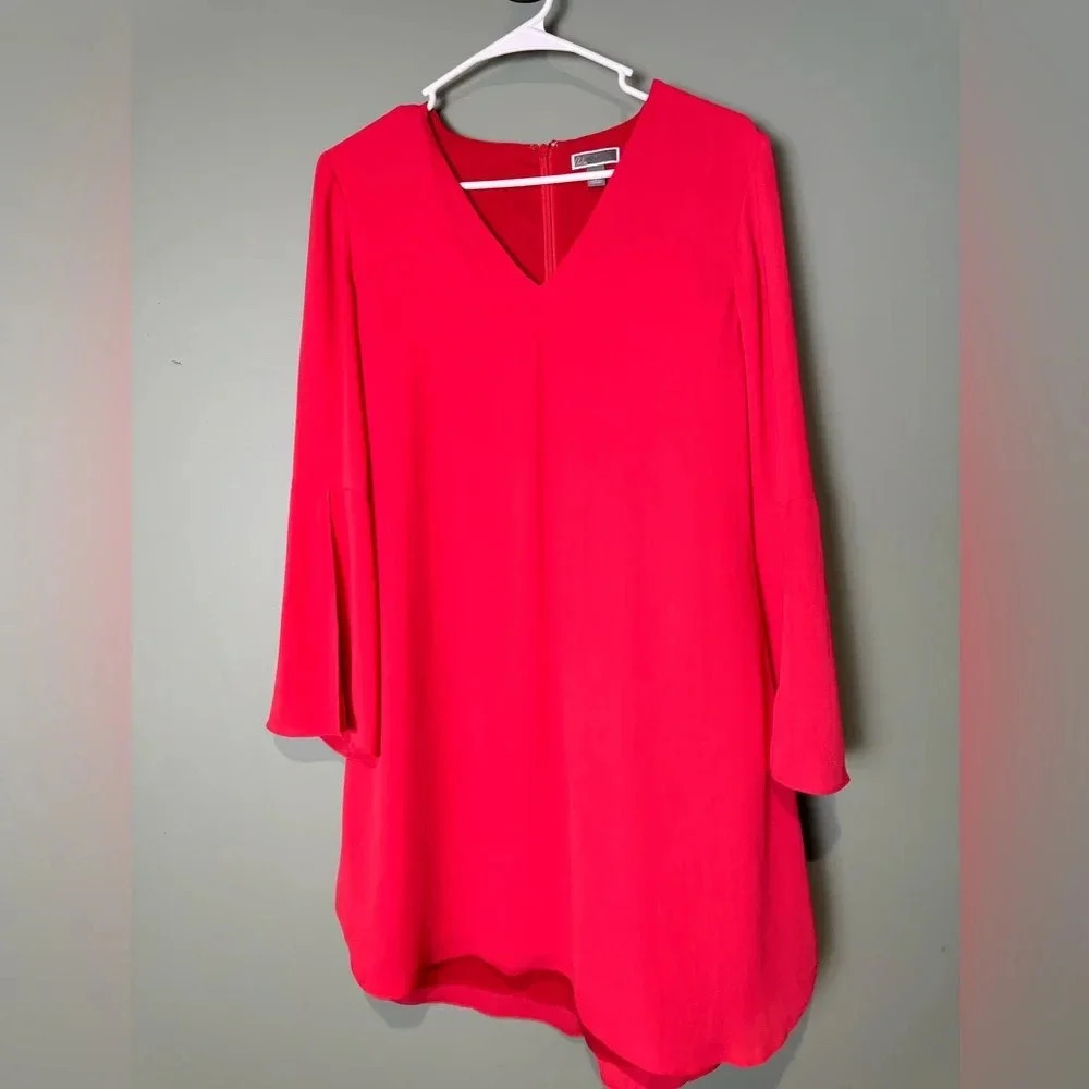 Chelsea28 Women’s‎ Red V-Neck Dress Size XS